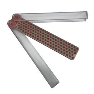 DMT Diafold Single-Sided Fine Red Folding Diamond Sharpener USA